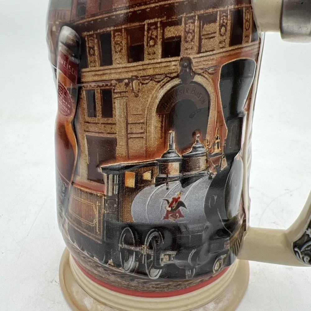 1999 Anheuser Busch Membership Stein Golden Age of Brewing CB10 Lid